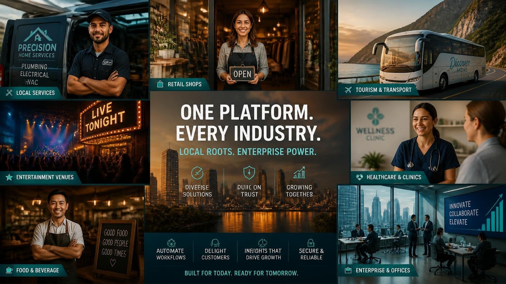 Collage of Las Vegas businesses and local service providers
